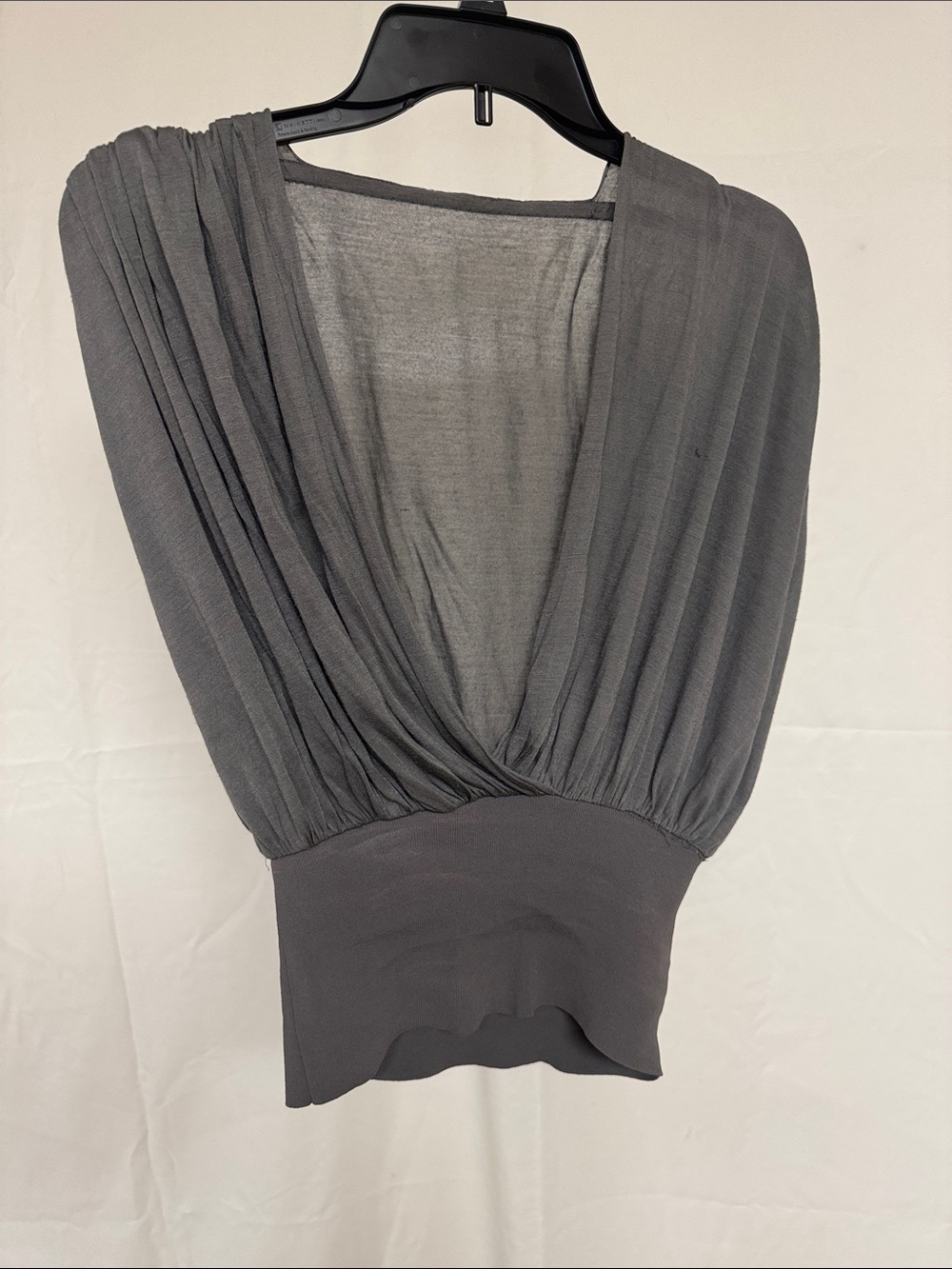 Elegant Grey Pleated Women's Dress - Picture 6 of 13